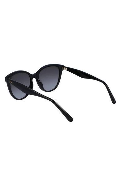 Солнцезащитные очки Salvatore Ferragamo черные 54mm Cat Eye Sunglasses 8073 фото