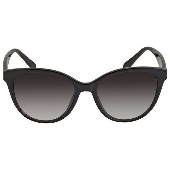 Солнцезащитные очки Salvatore Ferragamo черные 54mm Cat Eye Sunglasses 8073 фото