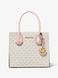 Сумка Michael Kors ванильная Mercer Medium Logo And Leather Accordion Crossbody Bag 8303 фото 1
