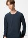 Лонгслив Uniqlo темно-синий HEATTECH Extra Warm Cotton Crew Neck T-Shirt (Long Sleeve) 8097 фото 1