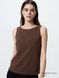 Топ Uniqlo коричневый AIRism Crepe Jersey Boat Neck Bra Top AIRism 84211 фото 1