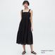 Платье Uniqlo EYELET COTTON SLEEVELESS MIDI DRESS черное 6662 фото 1