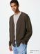 Каржиган Uniqlo коричневий Knitted V-Neck Cardigan 8334 фото 1