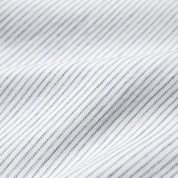 Брюки Uniqlo сірі в смужку Linen Cotton Tapered Pants | Striped 8127 фото