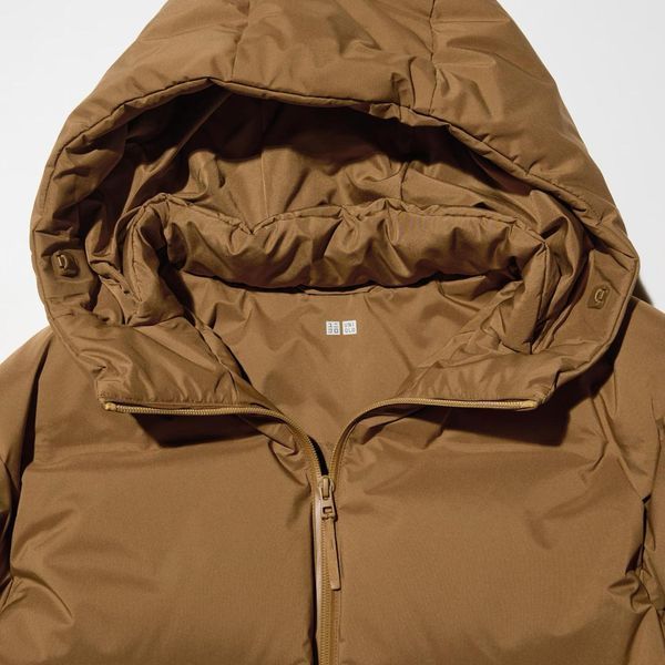 Пуховик Uniqlo коричневий Seamless Down Parka 8188 фото