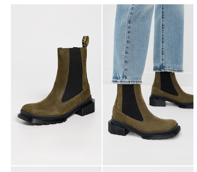 Черевики челсi Dr. Martens оливковi Maybole Tall Chelsea Boot 8596 фото