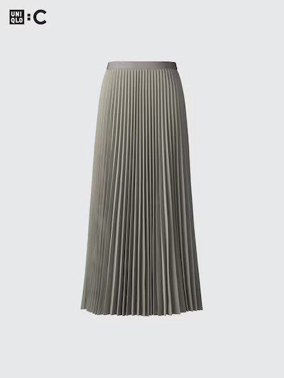 Спідниця Uniqlo:С світло-зелена Pleated Long Skirt 71281 фото
