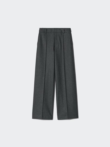 Брюки Uniqlo оливкові Brushed Jersey Wide Pants 82271111 фото