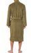 Халат HUGO оливковый Mens Long Terry Robe With Embroidered Logo  7797 фото 3