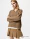 Светр Uniqlo коричневий Fluffy V-Neck Sweater 8189 фото 1