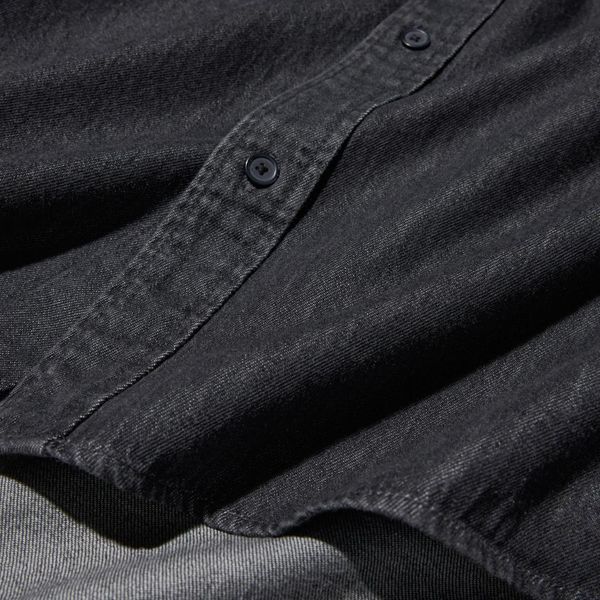 Рубашка Uniqlo черная джинсовая Denim Shirt  79811 фото