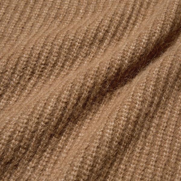 Светр Uniqlo коричневий Fluffy V-Neck Sweater 8189 фото