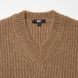 Светр Uniqlo коричневий Fluffy V-Neck Sweater 8189 фото 5