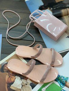 Шльопанцi Melissa пудровi Glitz Sandal  6247 фото