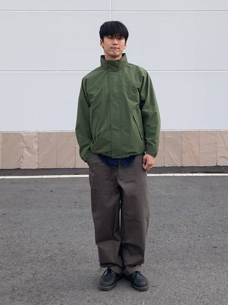 Вітрівка Uniqlo&JW Anderson оливкова Windproof Stand Blouson 8340 фото