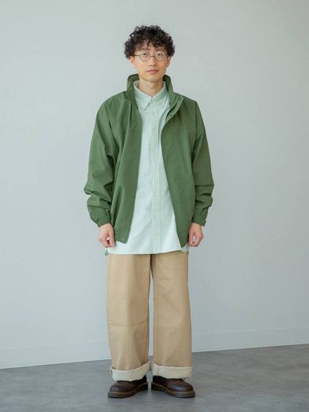Вітрівка Uniqlo&JW Anderson оливкова Windproof Stand Blouson 8340 фото