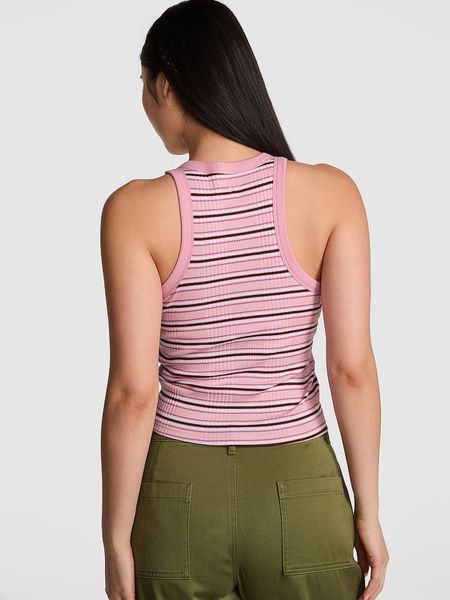 Топ Pink by Victoria's Secret розовый MULTI RIB TANK TOP 8526 фото