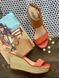 Босоніжки Lucky Brand коричнево-кораловi 171 фото 1