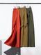 Спiдниця Uniqlo:С оливкова Gather Long Slit Skirt 7473 фото 2