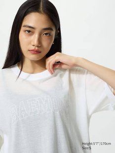 Футболка Uniqlo біла BABYMONSTER UT Graphic T-Shirt 82991 фото