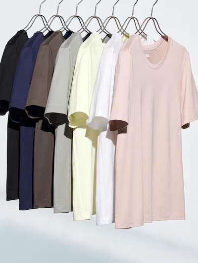 Футболка Uniqlo из серии U кремовая Supima® Cotton 6924 фото