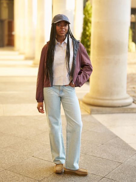 Джинсы Uniqlo+JW Anderson голубые Straight Jeans 8537111 фото