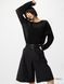 Джемпер Uniqlo черный 3D Knit Seamless Mesh Crew Neck Jumper 8467 фото 1