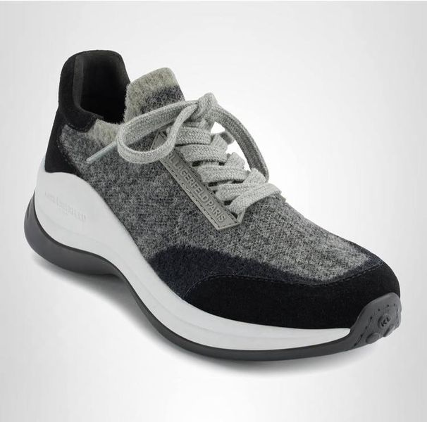 Кросcовки KARL LAGERFELD Paris текстильные  Carsyn Lace Up Sneaker 7991 фото