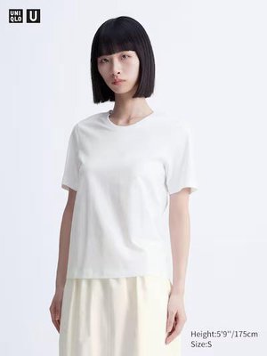 Футболка Uniqlo із серії U бiла Supima® Cotton 6925 фото