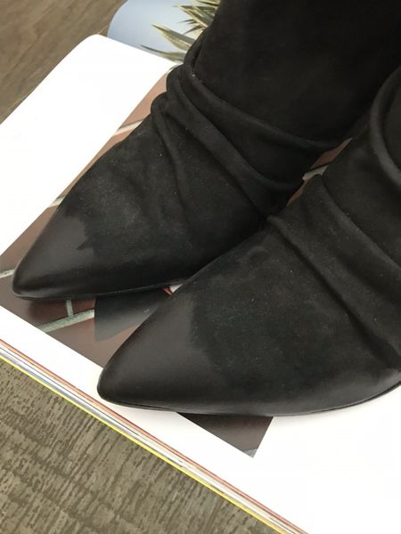 Черные замшевые ботинки Harmanera 1415 фото