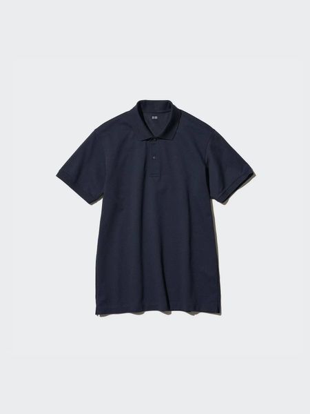 Футболка-поло Uniqlo біла  DRY Piqu&eacute; T-Shirt 82091 фото