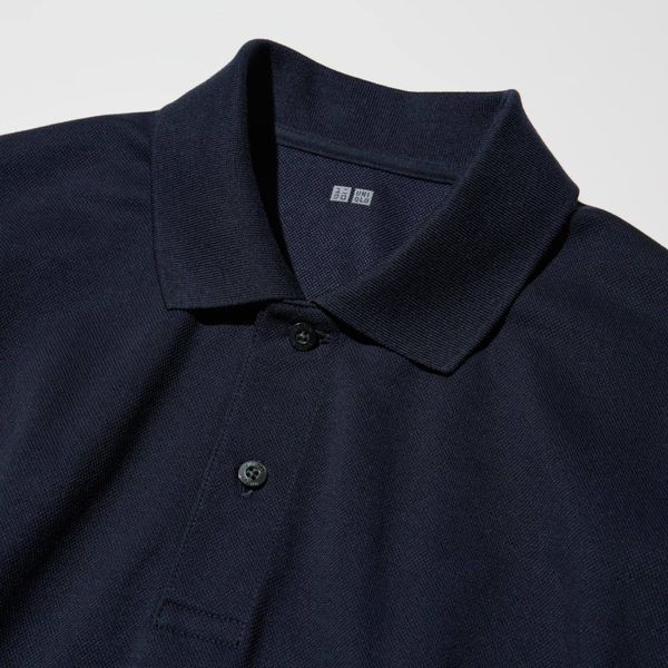 Футболка-поло Uniqlo біла  DRY Piqu&eacute; T-Shirt 82091 фото