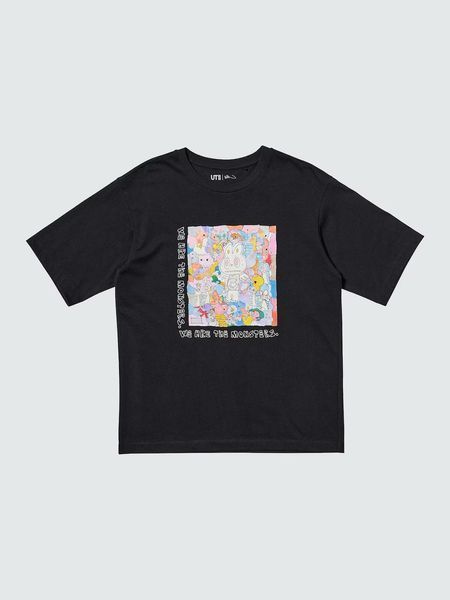 Футболка Uniqlo чорна POP MART UT Graphic T-Shirt 8165 фото