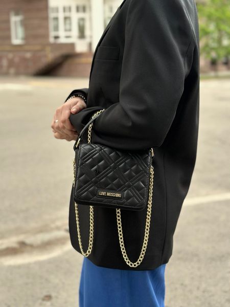 Сумка Love Moschino шкіряна Quilted leather shoulder bag 6610 фото