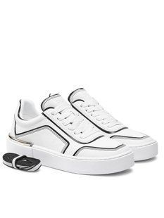 Снікерcи DKNY білі шкіряні Baylor Sneakers 78391 фото