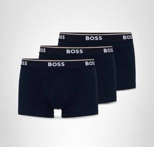 Набор трусов BOSS (3 шт) темно-синие Cotton Trunk 8407 фото