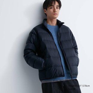 Куртка Uniqlo ультралегка на пуху темно-синя 6489 фото