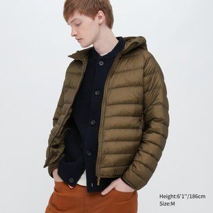 Куртка Uniqlo ультралегка з капюшоном коричнева 630011 фото