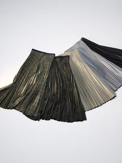 Юбка Uniqlo:С серая Pleated Long Skirt 7129 фото