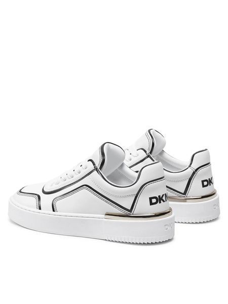 Снікерcи DKNY білі шкіряні Baylor Sneakers 78391 фото