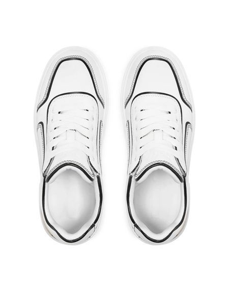 Снікерcи DKNY білі шкіряні Baylor Sneakers 78391 фото
