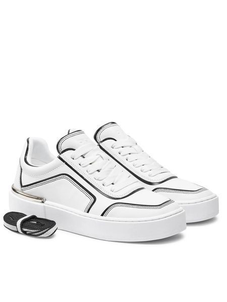 Снікерcи DKNY білі шкіряні Baylor Sneakers 78391 фото