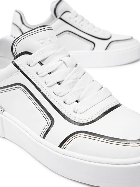 Снікерcи DKNY білі шкіряні Baylor Sneakers 78391 фото