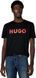 Футболка HUGO черная Print Logo Short Sleeve T-Shirt 8406 фото 1