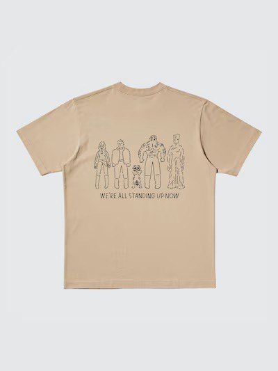 Футболка Uniqlo бежева Magic For All by Yu Nagaba UT Graphic T-Shirt  7198 фото