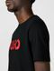 Футболка HUGO черная Print Logo Short Sleeve T-Shirt 8406 фото 3