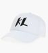 Бейсболка Karl Lagerfeld Paris біла Logo Embroidered Baseball Hat 7938 фото 4