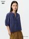 Блуза Uniqlo синя Embroidery Half Sleeve Blouse 83651 фото 1