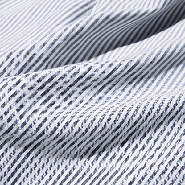 Брюки Uniqlo блакитні в смужку Cotton Relaxed Ankle Pants | Striped 780611 фото