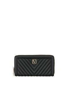 Гаманець Victoria's Secret чорний Large Wallet with Zip  6887 фото